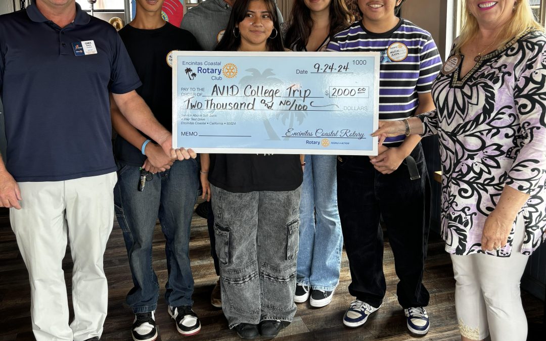 Encinitas Coastal Rotary Empowers First-Generation Students with 2024 AVID College Tour Support