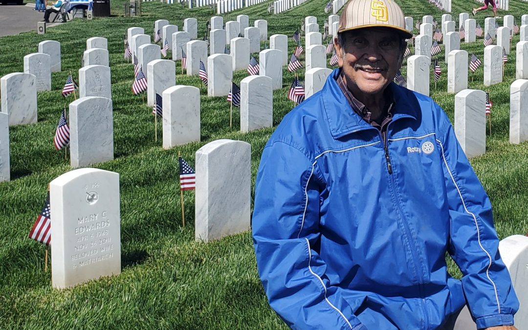 Encinitas Coastal Rotary Honors Veterans with Flags at Miramar National Cemetery